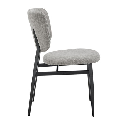Euro Style - Felipe Fabric Side Chair, Gray/Black - 30948-GRY veiw 3