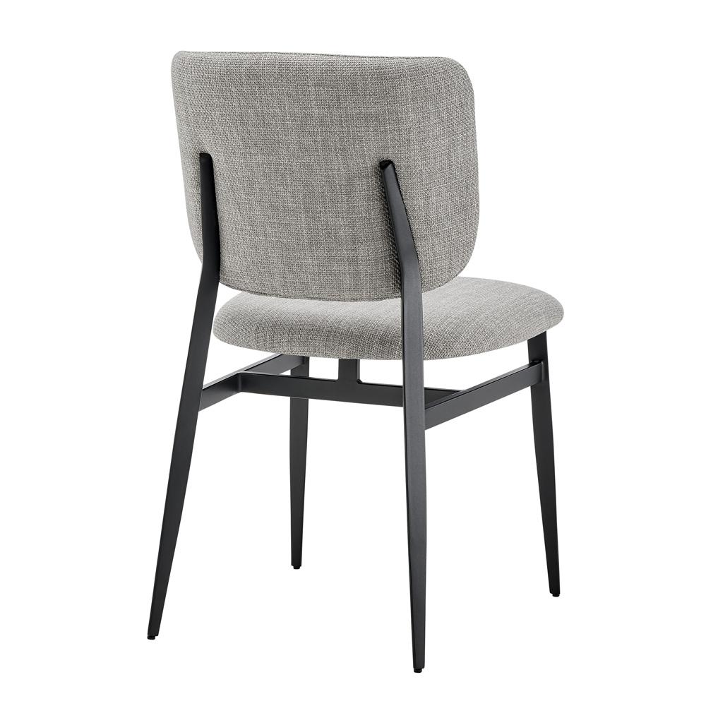 Euro Style - Felipe Fabric Side Chair, Gray/Black - 30948-GRY veiw 4