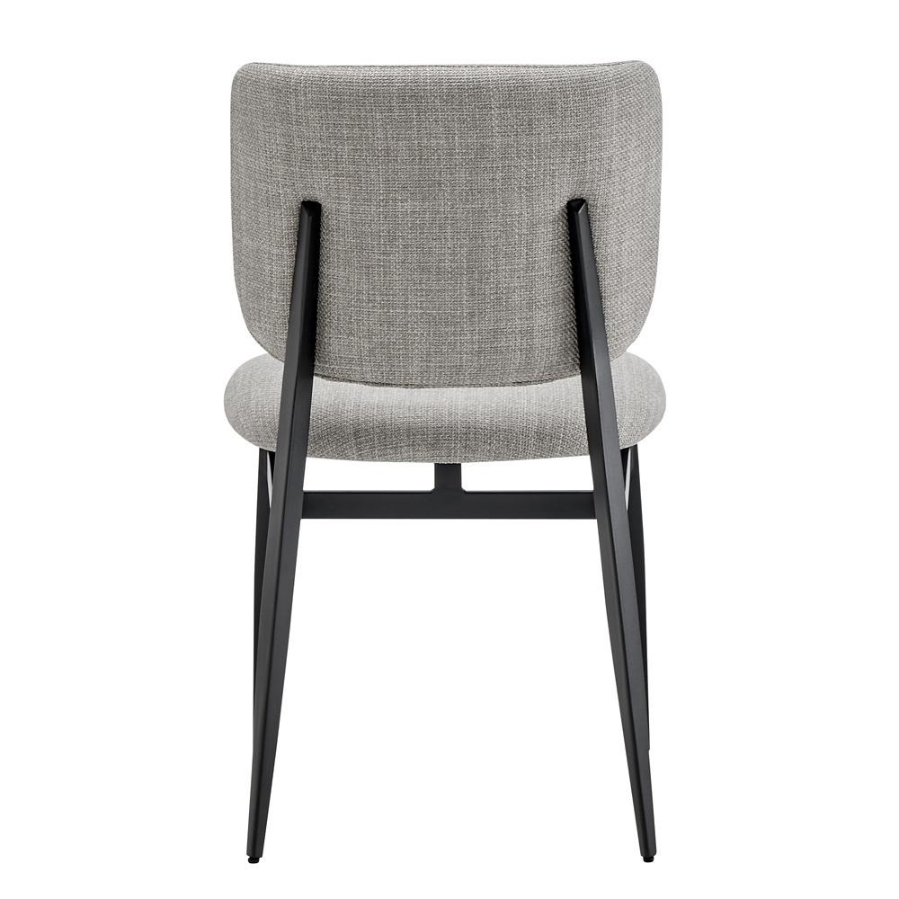 Euro Style - Felipe Fabric Side Chair, Gray/Black - 30948-GRY veiw 5