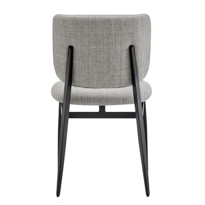 Euro Style - Felipe Fabric Side Chair, Gray/Black - 30948-GRY veiw 5