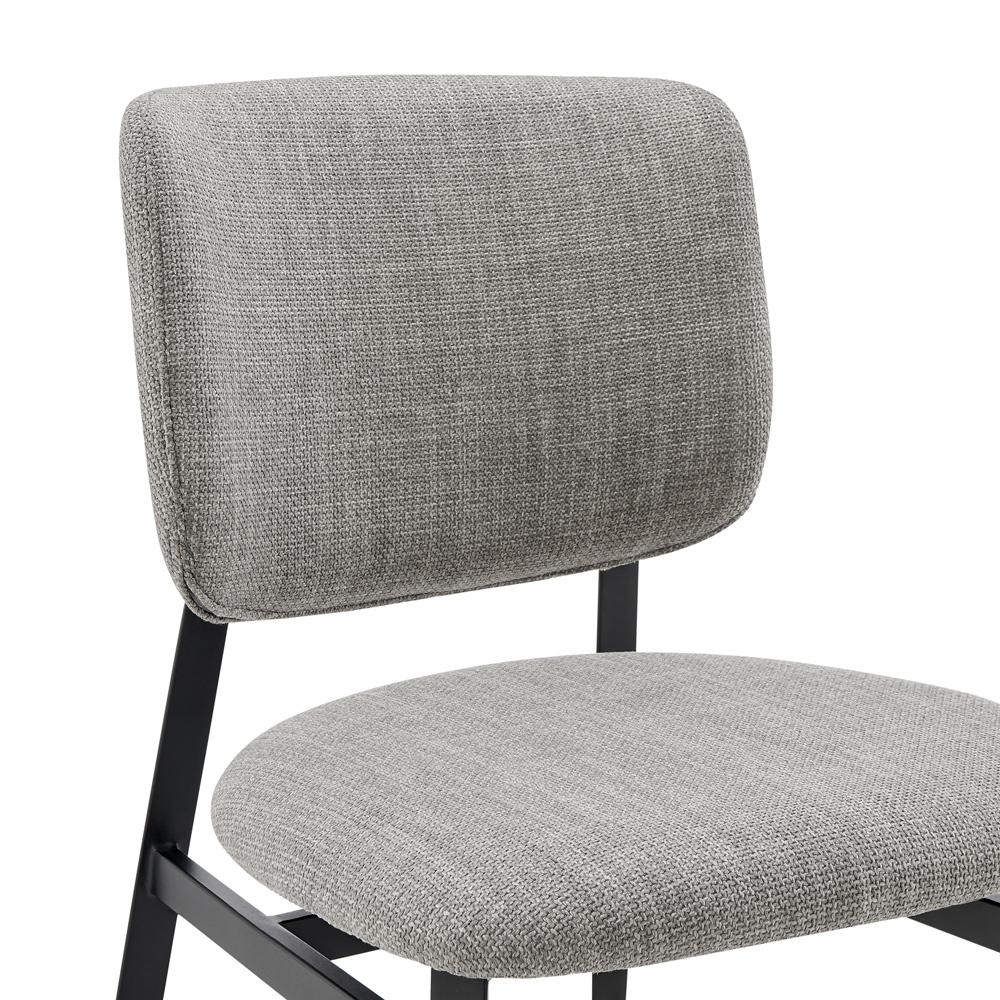 Euro Style - Felipe Fabric Side Chair, Gray/Black - 30948-GRY veiw 6