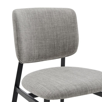 Euro Style - Felipe Fabric Side Chair, Gray/Black - 30948-GRY veiw 6