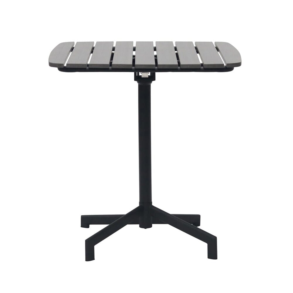 Euro Style - Kalmar Outdoor Folding Table, Dark Gray/Black - 90794-DKGRY veiw 1