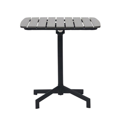 Euro Style - Kalmar Outdoor Folding Table, Dark Gray/Black - 90794-DKGRY veiw 1