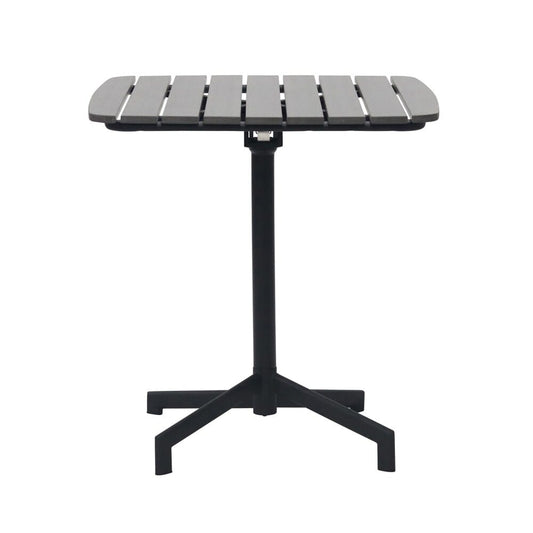 Euro Style - Kalmar Outdoor Folding Table, Dark Gray/Black - 90794-DKGRY veiw 1