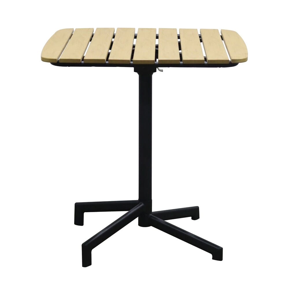 Euro Style - Kalmar Outdoor Folding Table, Natural/Black - 90794-NAT veiw 1