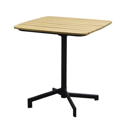 Euro Style - Kalmar Outdoor Folding Table, Natural/Black - 90794-NAT veiw 3
