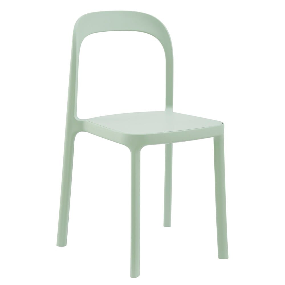 Euro Style - Lance Stackable Outdoor Side Chairs, Mint - Set of 2 - 80072-MNT veiw 3