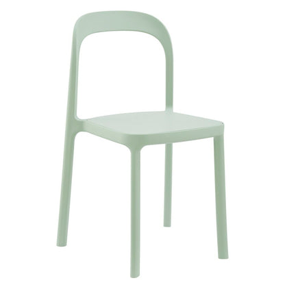 Euro Style - Lance Stackable Outdoor Side Chairs, Mint - Set of 2 - 80072-MNT veiw 3