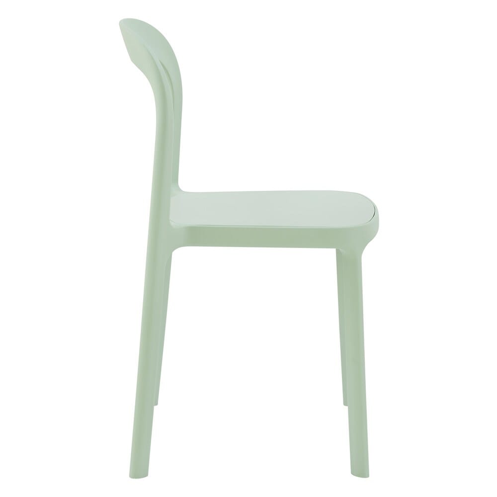 Euro Style - Lance Stackable Outdoor Side Chairs, Mint - Set of 2 - 80072-MNT veiw 4