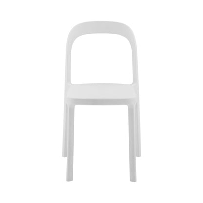 Euro Style - Lance Stackable Outdoor Side Chairs, White - Set of 2 - 80072-WHT veiw 2