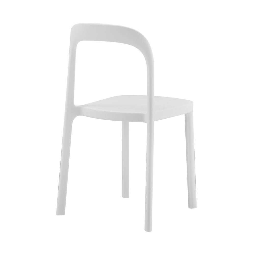 Euro Style - Lance Stackable Outdoor Side Chairs, White - Set of 2 - 80072-WHT veiw 5