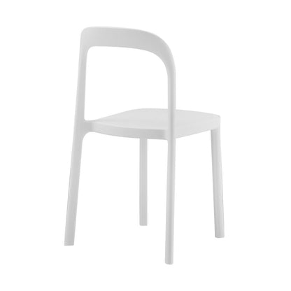 Euro Style - Lance Stackable Outdoor Side Chairs, White - Set of 2 - 80072-WHT veiw 5