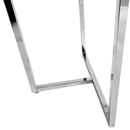 Euro Style - Legend 48inW Rectangular Dining Table, Glass/Chrome - 72948CHRM-KIT veiw 5