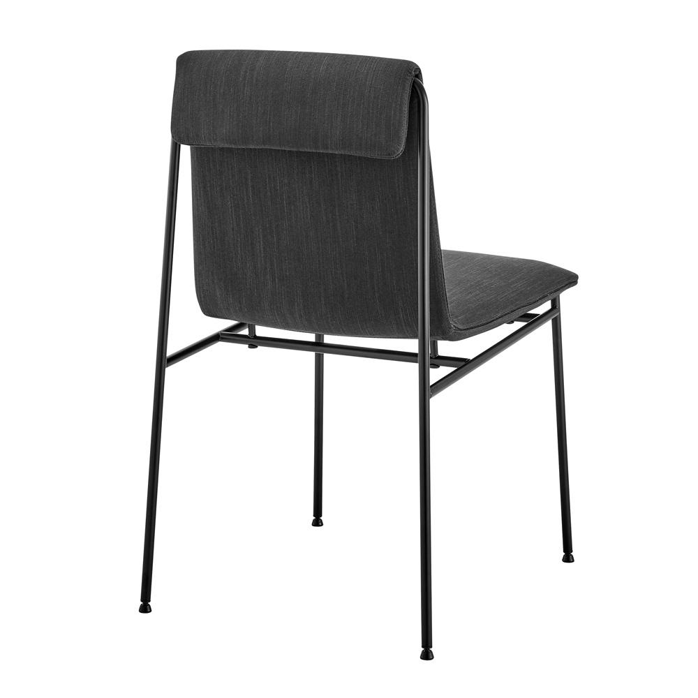 Euro Style - Ludvig Fabric Side Chairs, Anthracite/Black - Set of 2 - 80078ANTH veiw 5