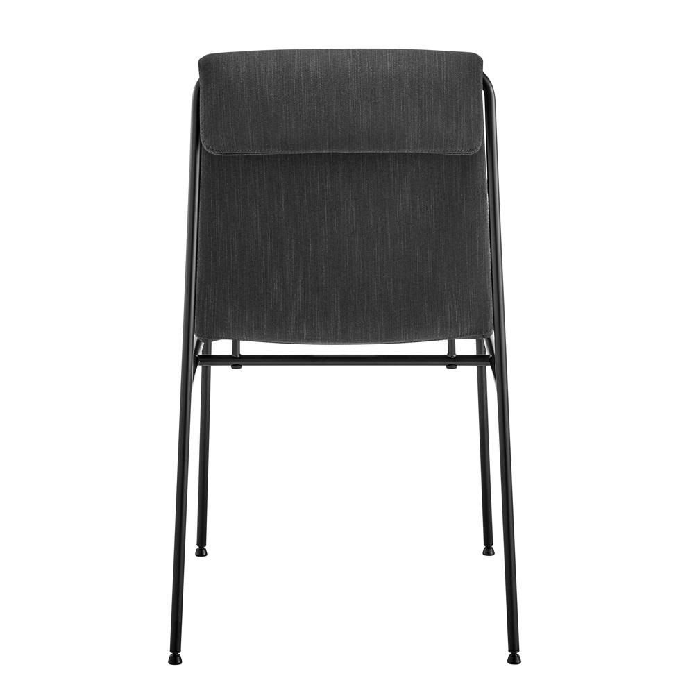 Euro Style - Ludvig Fabric Side Chairs, Anthracite/Black - Set of 2 - 80078ANTH veiw 6