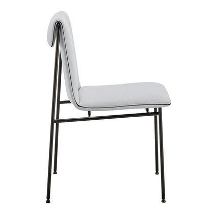 Euro Style - Ludvig Fabric Side Chairs, Gray/Black - Set of 2 - 80078LTGRY veiw 4