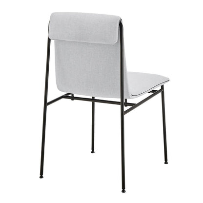 Euro Style - Ludvig Fabric Side Chairs, Gray/Black - Set of 2 - 80078LTGRY veiw 5