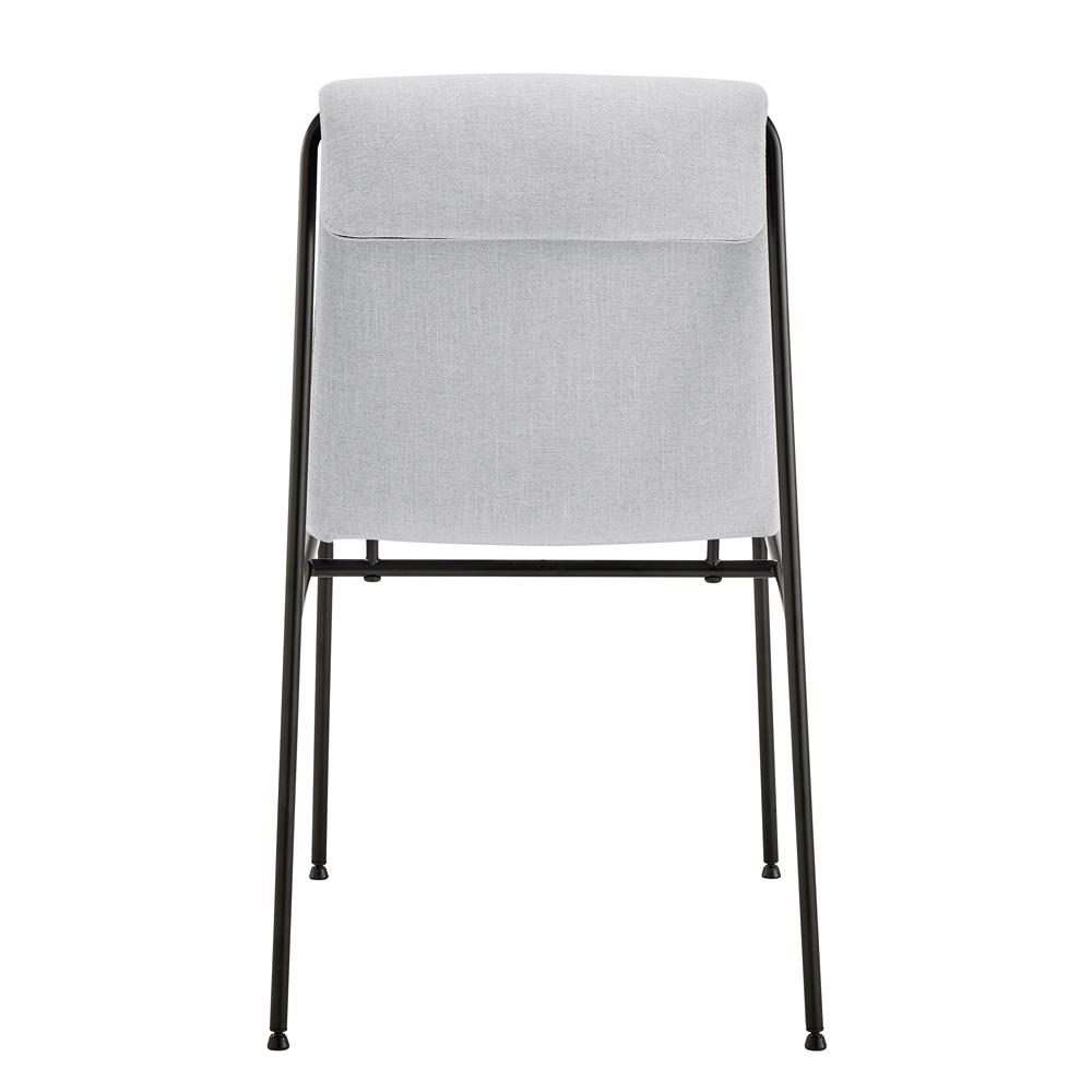 Euro Style - Ludvig Fabric Side Chairs, Gray/Black - Set of 2 - 80078LTGRY veiw 6