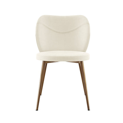 Euro Style - Markus Fabric Side Chairs, Beige/Antique Bronze - Set of 2 - 17253-BG veiw 2