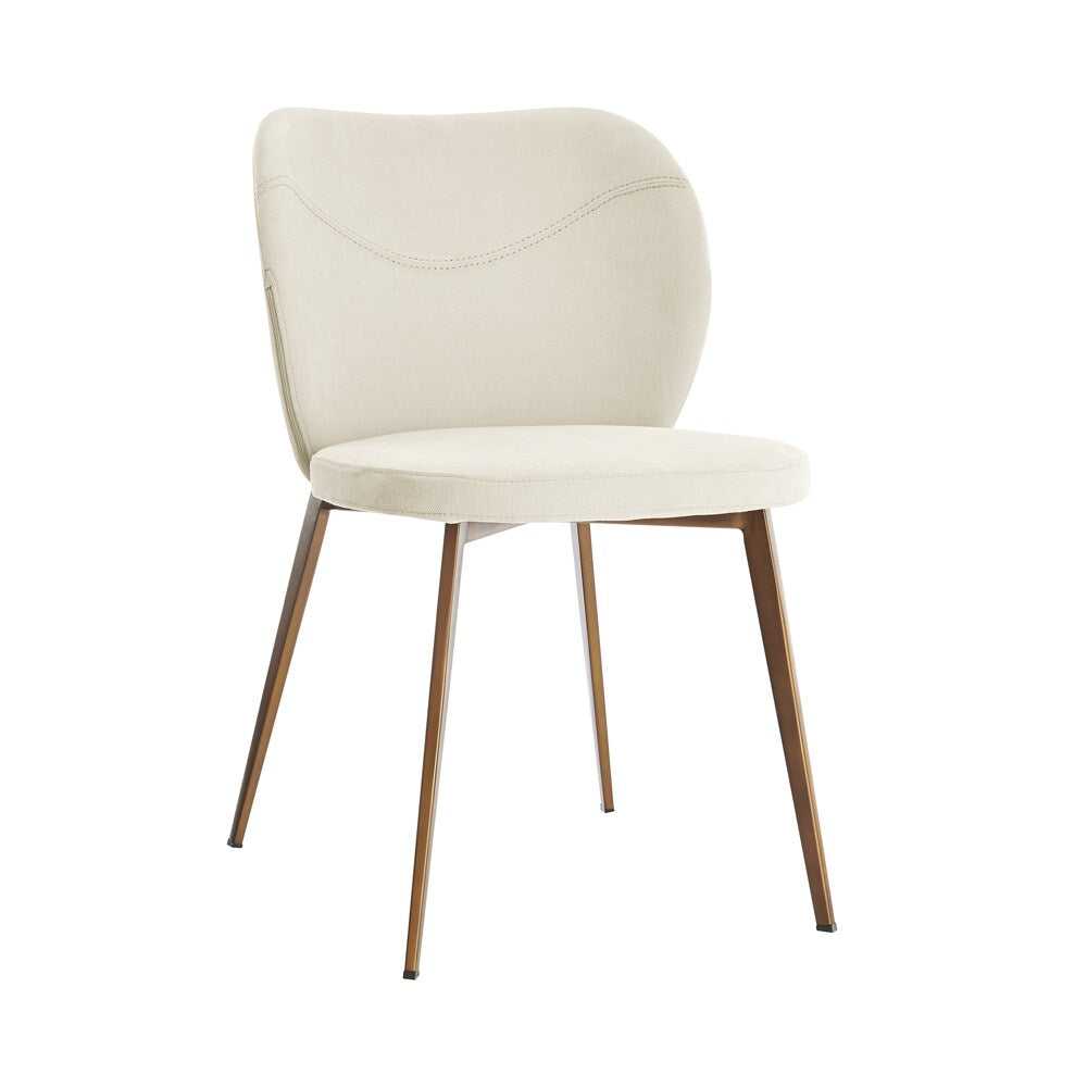 Euro Style - Markus Fabric Side Chairs, Beige/Antique Bronze - Set of 2 - 17253-BG veiw 3