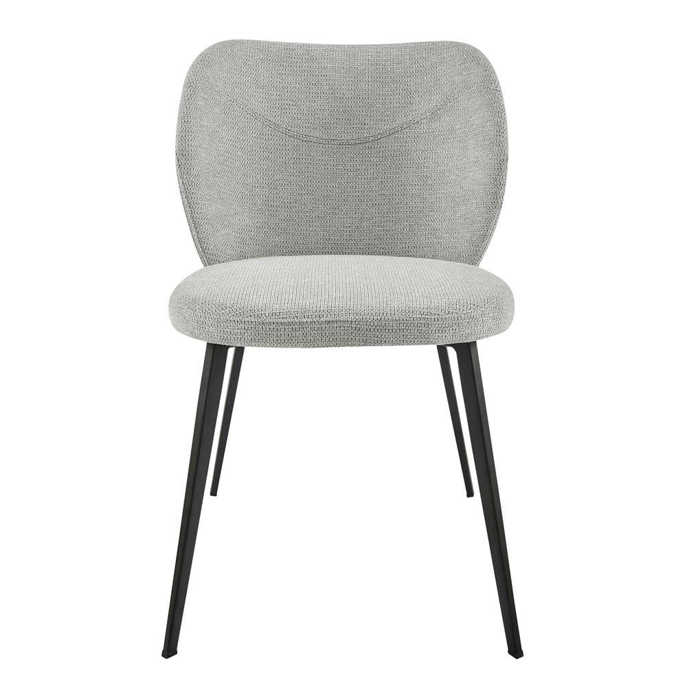 Euro Style - Markus Fabric Side Chairs, Light Gray/Black - Set of 2 - 17252-LTGRY veiw 2