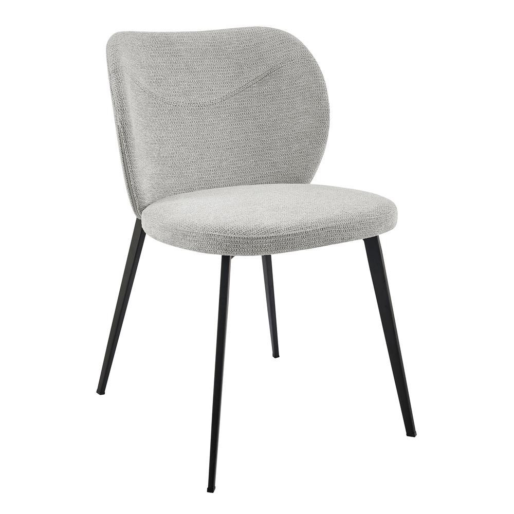 Euro Style - Markus Fabric Side Chairs, Light Gray/Black - Set of 2 - 17252-LTGRY veiw 3