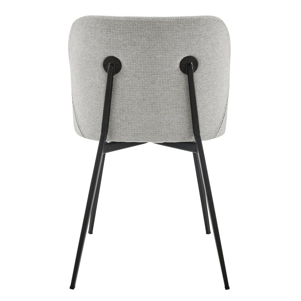 Euro Style - Markus Fabric Side Chairs, Light Gray/Black - Set of 2 - 17252-LTGRY veiw 4