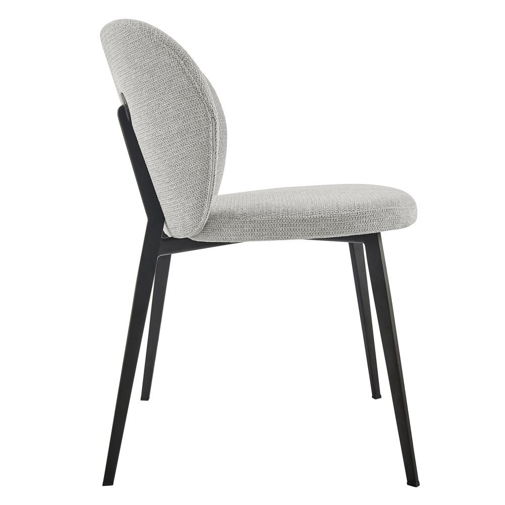 Euro Style - Markus Fabric Side Chairs, Light Gray/Black - Set of 2 - 17252-LTGRY veiw 5
