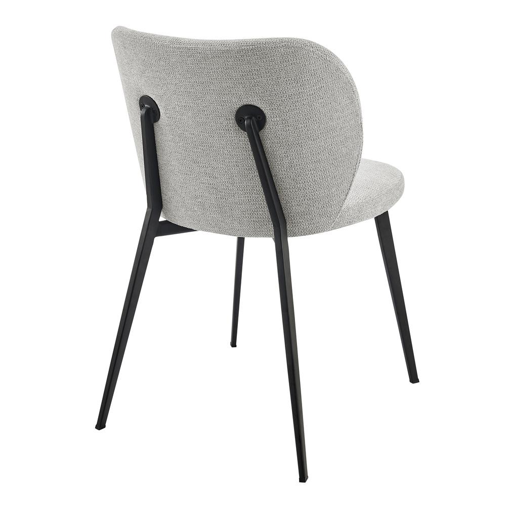 Euro Style - Markus Fabric Side Chairs, Light Gray/Black - Set of 2 - 17252-LTGRY veiw 6