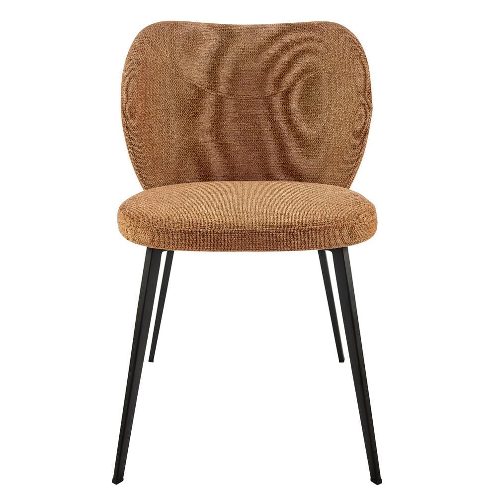 Euro Style - Markus Fabric Side Chairs, Rust/Black - Set of 2 - 17252-RUST veiw 2