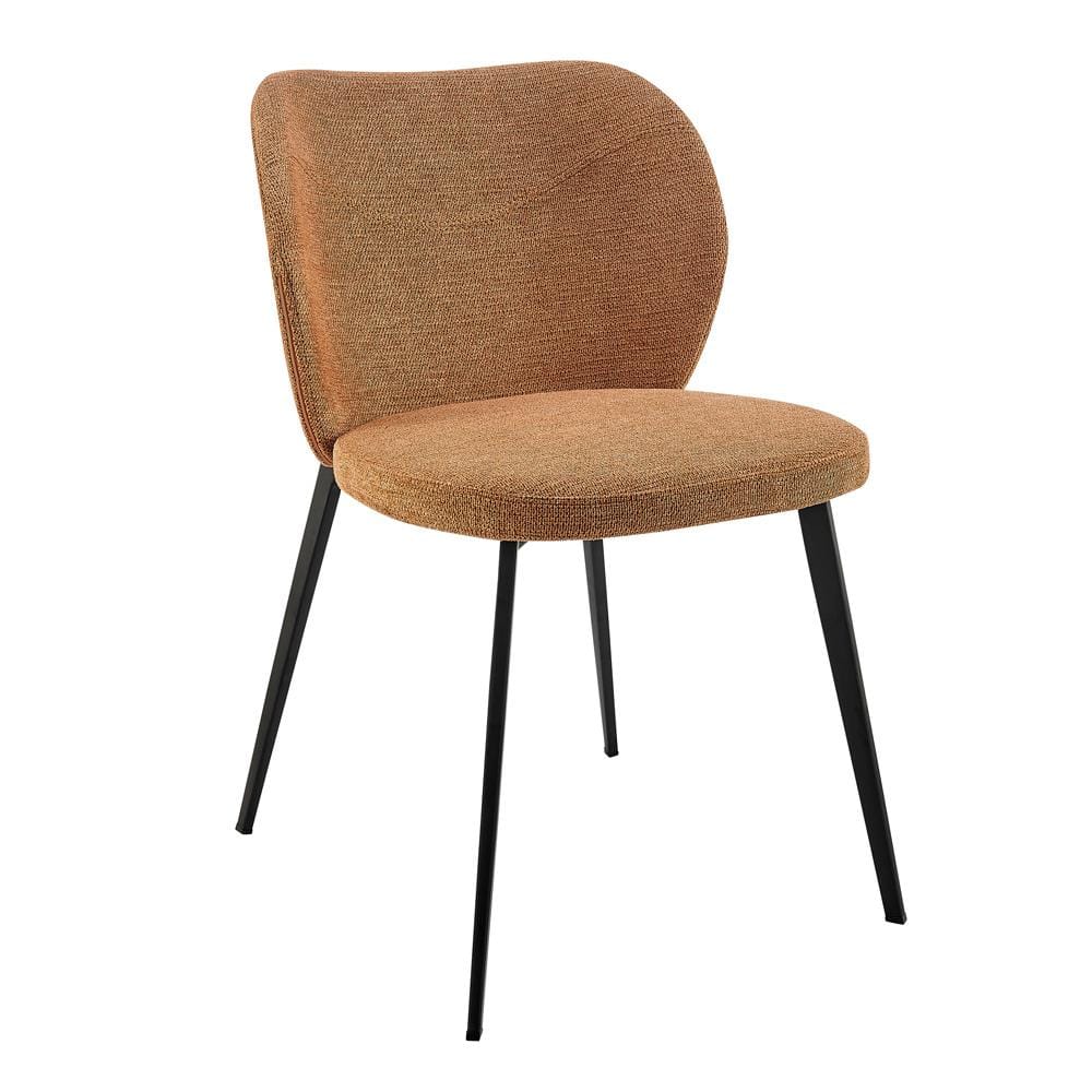 Euro Style - Markus Fabric Side Chairs, Rust/Black - Set of 2 - 17252-RUST veiw 3