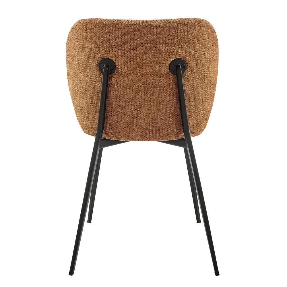 Euro Style - Markus Fabric Side Chairs, Rust/Black - Set of 2 - 17252-RUST veiw 4