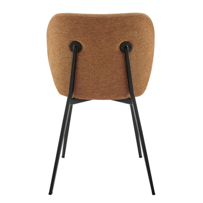 Euro Style - Markus Fabric Side Chairs, Rust/Black - Set of 2 - 17252-RUST veiw 4