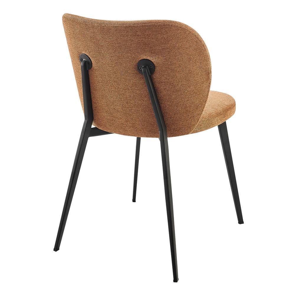 Euro Style - Markus Fabric Side Chairs, Rust/Black - Set of 2 - 17252-RUST veiw 6