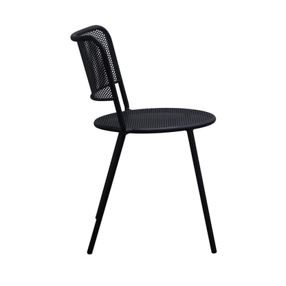 Euro Style - Nansen Stackable Outdoor Side Chairs, Black - Set of 2 - 90770-BLK veiw 4