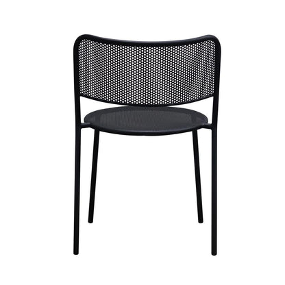 Euro Style - Nansen Stackable Outdoor Side Chairs, Black - Set of 2 - 90770-BLK veiw 6