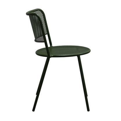 Euro Style - Nansen Stackable Outdoor Side Chairs, Dark Green - Set of 2 - 90770-DKGRN veiw 4