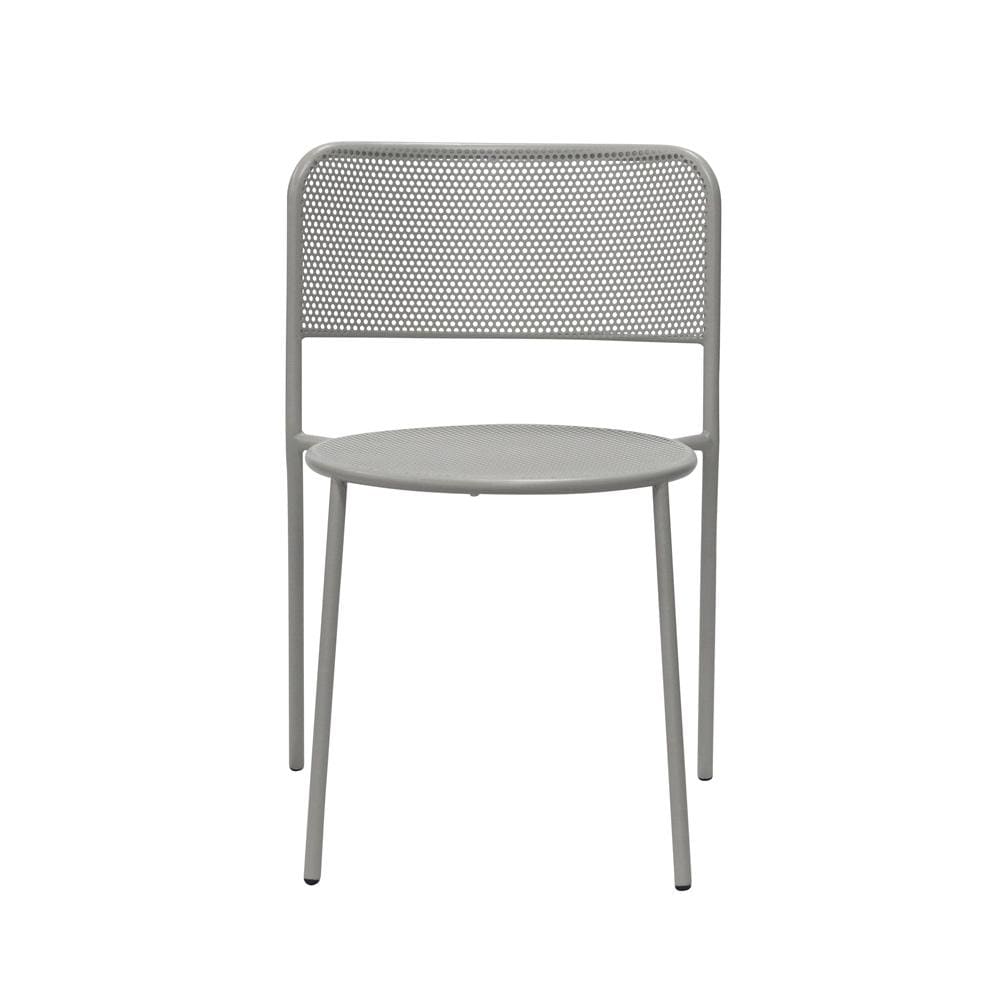 Euro Style - Nansen Stackable Outdoor Side Chairs, Oyster Gray - Set of 2 - 90770-OYSGRY veiw 2