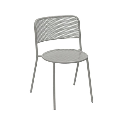 Euro Style - Nansen Stackable Outdoor Side Chairs, Oyster Gray - Set of 2 - 90770-OYSGRY veiw 3