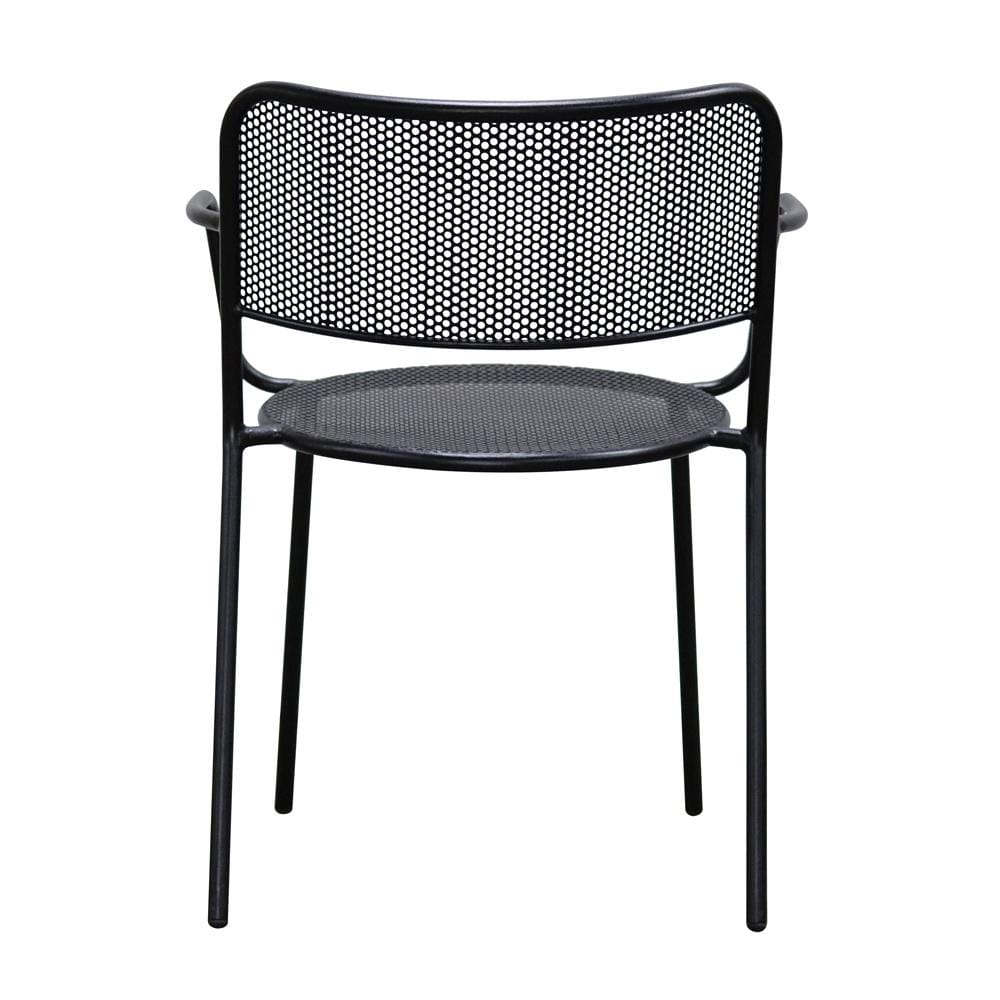 Euro Style - Nansen Stackable Outdoor Armchairs, Black - Set of 2 - 90772-BLK veiw 6