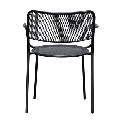 Euro Style - Nansen Stackable Outdoor Armchairs, Black - Set of 2 - 90772-BLK veiw 6