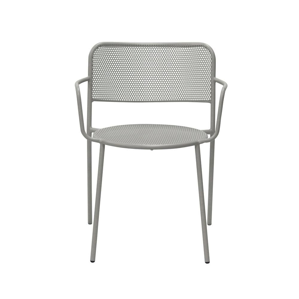Euro Style - Nansen Stackable Outdoor Armchairs, Oyster Gray - Set of 2 - 90772-OYSGRY veiw 2