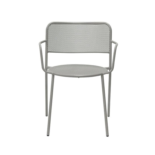 Euro Style - Nansen Stackable Outdoor Armchairs, Oyster Gray - Set of 2 - 90772-OYSGRY veiw 2