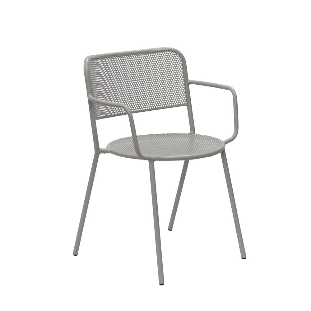 Euro Style - Nansen Stackable Outdoor Armchairs, Oyster Gray - Set of 2 - 90772-OYSGRY veiw 3