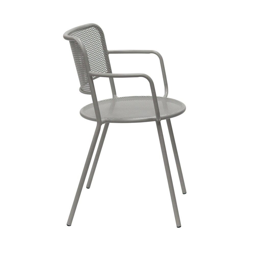 Euro Style - Nansen Stackable Outdoor Armchairs, Oyster Gray - Set of 2 - 90772-OYSGRY veiw 4
