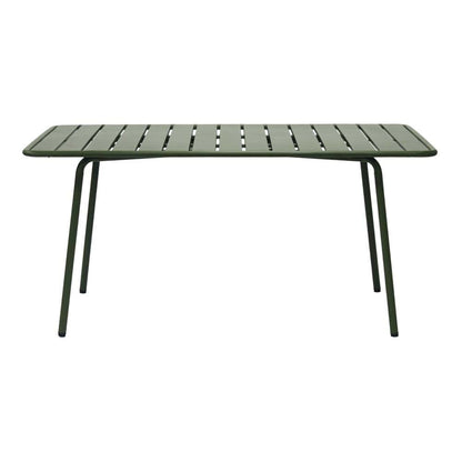 Euro Style - Rosco 63inW Outdoor Table, Dark Green - 90863-DKGRN veiw 1