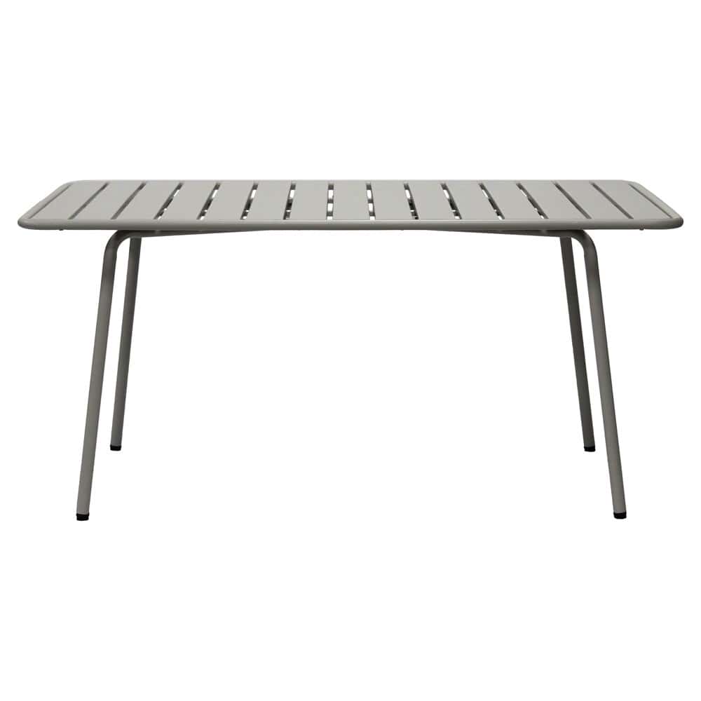Euro Style - Rosco 63inW Outdoor Table, Oyster Gray - 90863-OYSGRY veiw 1