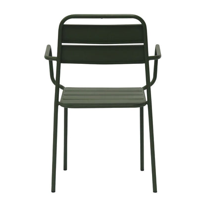 Euro Style - Rosco Stackable Outdoor Armchairs, Dark Green - Set of 2 - 90865-DKGRN veiw 6