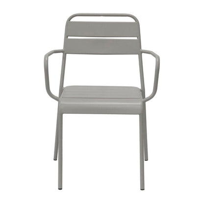 Euro Style - Rosco Stackable Outdoor Armchairs, Oyster Gray - Set of 2 - 90865-OYSGRY veiw 2